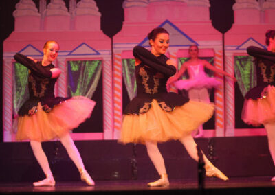 ballerinas in black and yellow attires