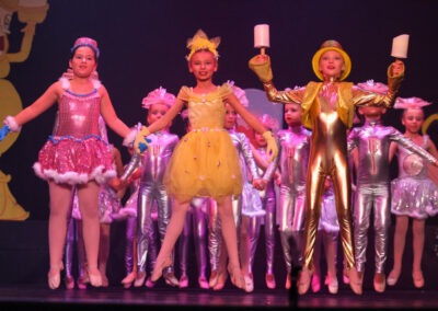 preteens in pink and yellow attires